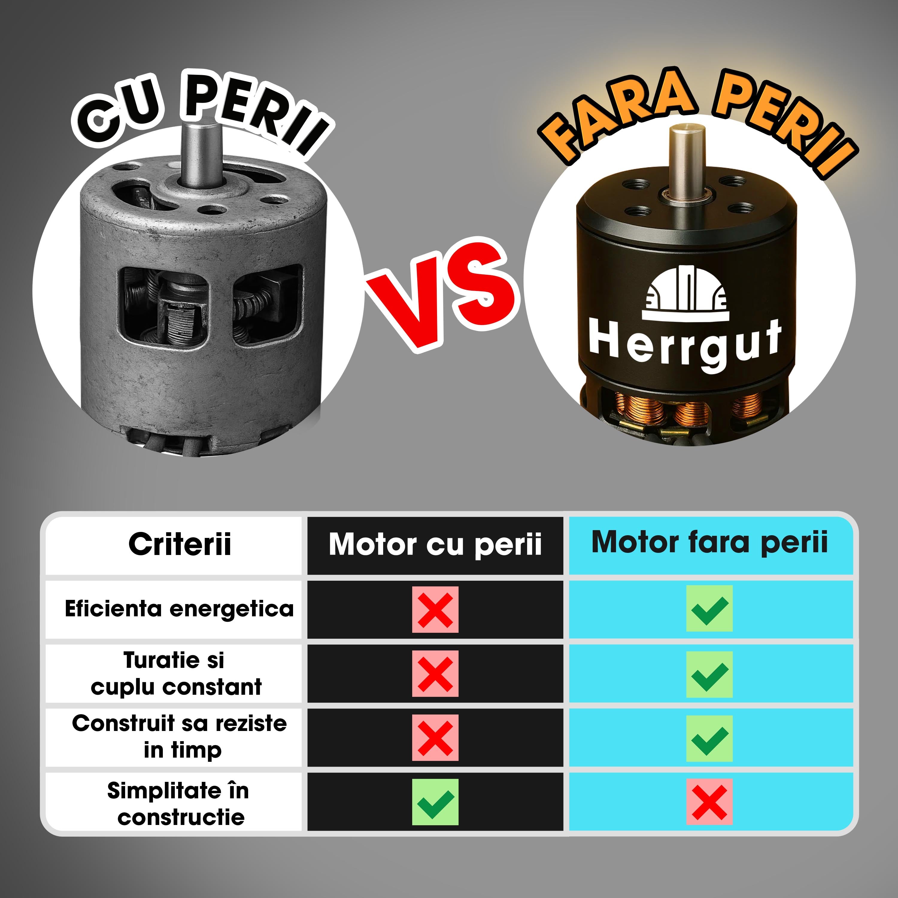 ゴリラ　6v Mini fierastrau electric cu lant Herrgut, motor fara perii, 8 inch